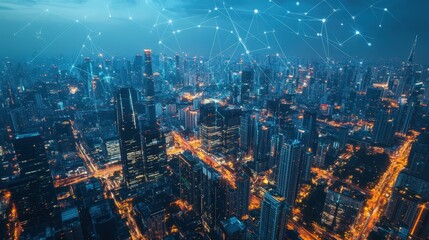 Fototapeta premium Fintech and Global Business: Explore the impact of fintech on global business operations.