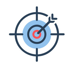 Target Icon vector art image.