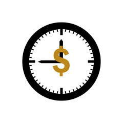 Time is Money vector art image.