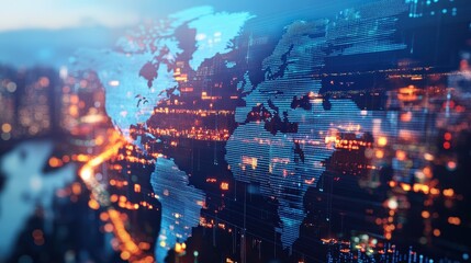 Obraz premium Global Market Trends: Analyze the current trends in global markets and their impact on international trade.