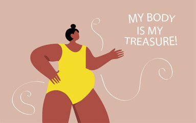 The art body positivity Obesity, eating disorders, mental health but in a positive mood