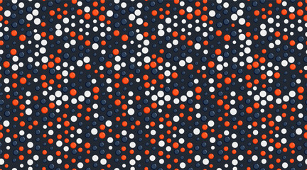 Round spotted pattern with abstract geometric circles. Ideal for seamless wallpapers, textile prints, or trendy backgrounds with a creative touch.