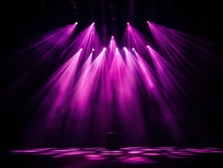 Purple Stage Lights Spotlight Background