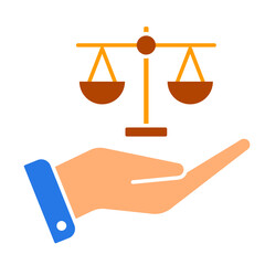 Justice icon, Judgement, measure, equality