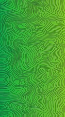 Abstract green and black wavy lines background.