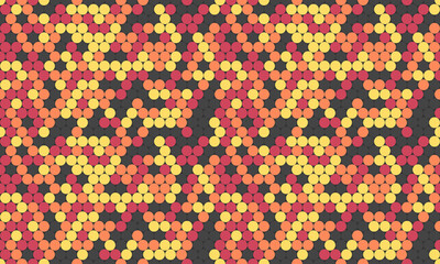 Vector polka dot pattern with abstract round shapes. Great for textile designs, seamless wallpapers, or trendy poster backgrounds with a minimalist geometric style.