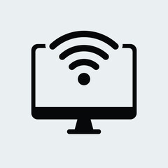 Computer wifi signal icon