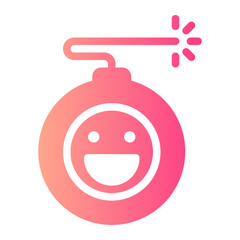 bomb gradient icon