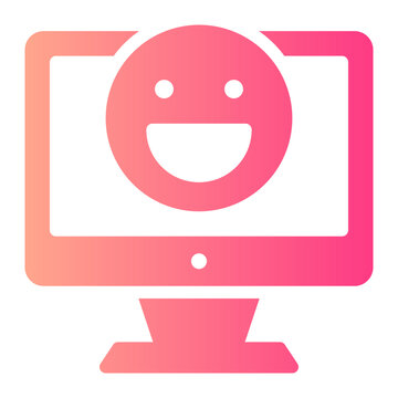 comuter gradient icon