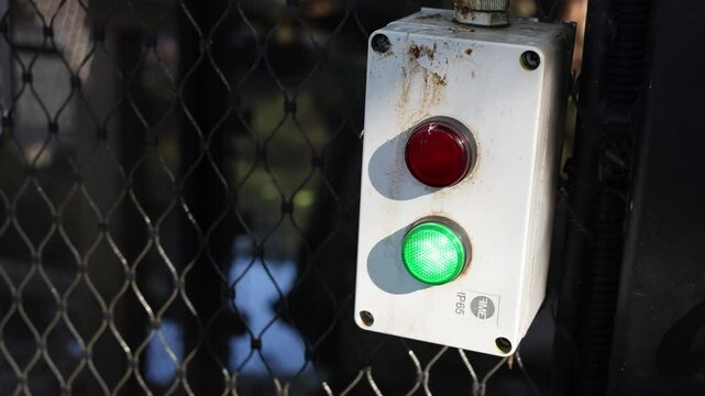 button to enter the cage