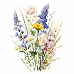 Colorful Floral Arrangement with Wildflowers