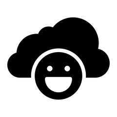 cloud glyph icon