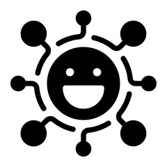 networking glyph icon