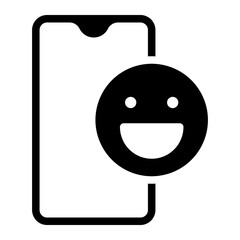 smartphone glyph icon