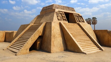 Ancient Pyramid in the Desert