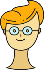 Nerd Boy Face Avatar