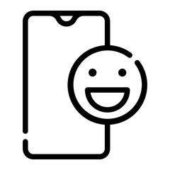 smartphone line icon