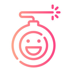 bomb gradient icon