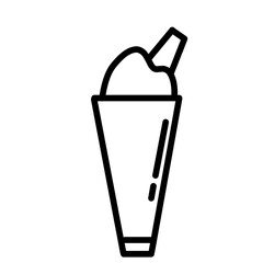 Ice Cream Line Art