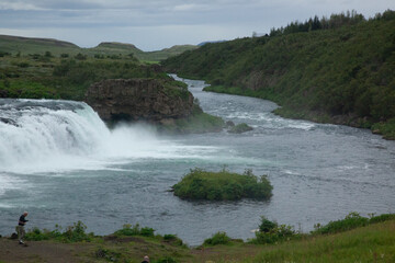 Lovely waterfall in Iceland