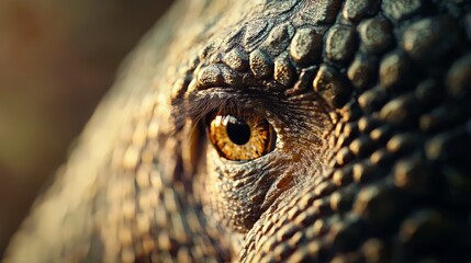 Endangered Species Conservation: Close-Up of Vulnerable Wildlife in Natural Habitat with Cinematic Lighting