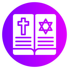 Obraz premium book gradient icon