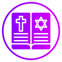 Obraz premium book gradient icon