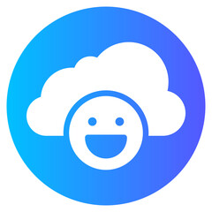 cloud gradient icon