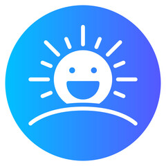 sunrise gradient icon