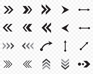 Arrow swipe icon style symbol signs, Vector illustration. EPS 10.