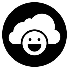 cloud glyph icon