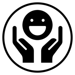 hands glyph icon