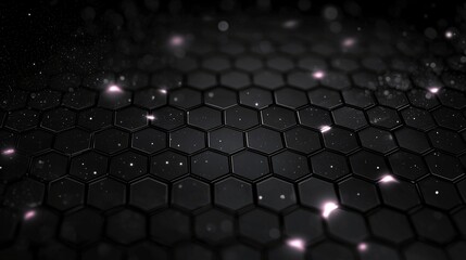 A sleek black hexagonal pattern with a dark gradient fade on the edges, ideal for gaming industry visuals or web banner designs.