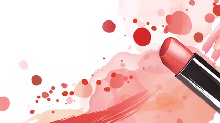 Make up lipstick mock up cosmetics wallpaper background