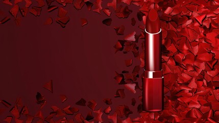 Make up lipstick mock up cosmetics wallpaper background