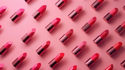 Make up lipstick mock up cosmetics wallpaper background