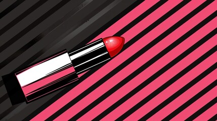 Make up lipstick mock up cosmetics wallpaper background
