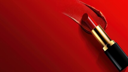 Obraz premium Make up lipstick mock up cosmetics wallpaper background