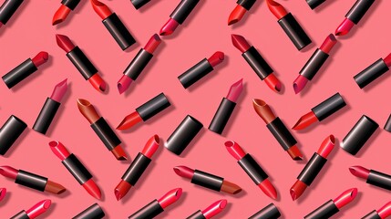 Make up lipstick mock up cosmetics wallpaper background
