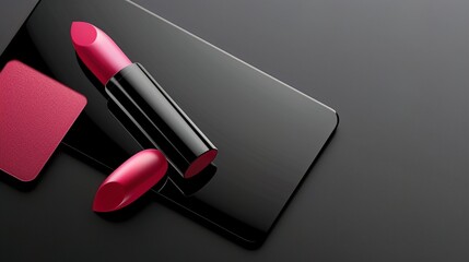 Make up lipstick mock up cosmetics wallpaper background