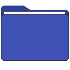 blue folder icon