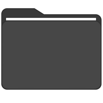 recommend clip art: black folder icon