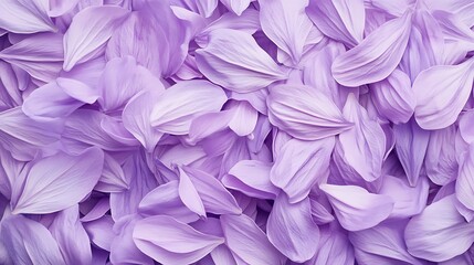 Fototapeta premium Lavender petals scattered gracefully on a soft surface, creating a serene and calming ambiance background