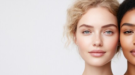 Fototapeta premium Fresh Face Close-Up Shots of Individuals