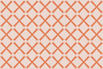 Seamless geometric patterns on orange background vector.