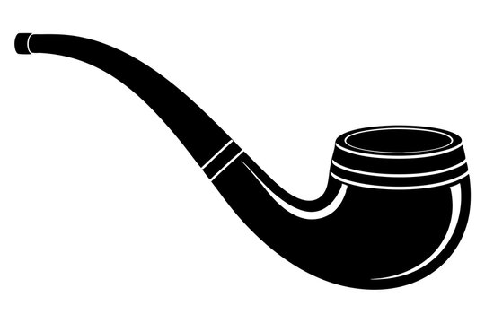 recommend clip art: Tobacco pipes vector silhouette | vector silhouette illustration on white background