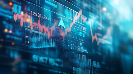 上昇する株価チャート