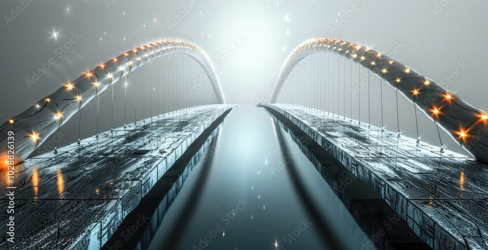 Poster A bridge between two blockchains.