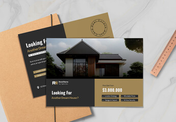 Real Estate Post Card Design - Powered by Adobe