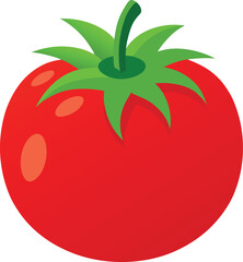 3d red tomato isolated on white background 